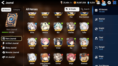 [GLOBAL] Epic 7 Starter Belian Lone Crescent Bellona Angel Angelica +pulls +Name