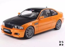 BMW E46 M3 Coupe Solido Works 2000 1/18 Scale Diecast Car Orange Collectible