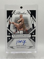 2024 Panini Flawless WWE #WM-KAG WrestleMania Kurt Angle Silver Auto #22/25