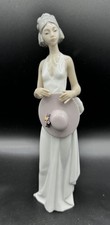 Lladro 5597 Summer Soiree Lady Figurine Jose Puche Retired 1998 Porcelain 12.5