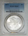 1879 P Morgan Silver Dollar PCGS MS62 Frosty White PQ New Holder #F249C