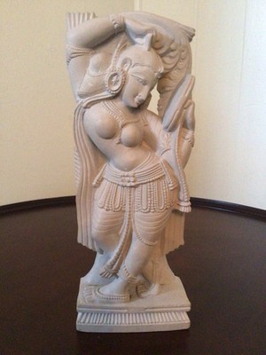 IDOL OF ASPARA/ DEVA DASI STATUE LOOKING IN A MIRROR!!