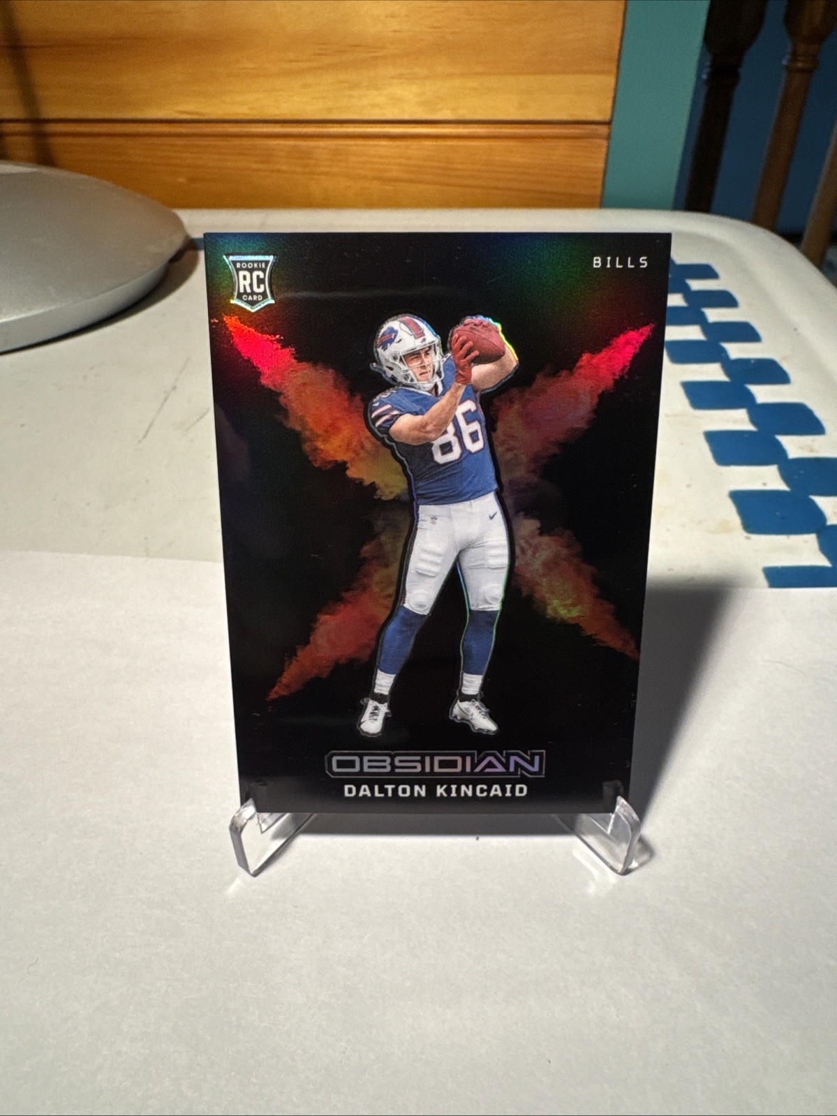 2023 Panini Obsidian - Black Color Blast Dalton Kincaid #1 (RC)