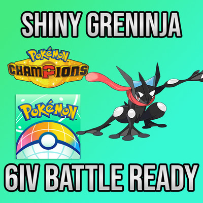  6IV SHINY Greninja From ZA + EVS  POKEMON HOME Champions Online delivery 