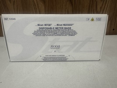 Nova StatStrip StatSensor Disposable Meter Bags REF 53546 Box of 100