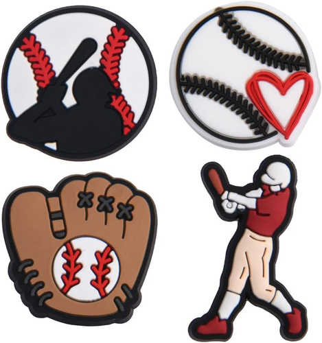 Lot of 30,50,100 Pcs Random Sports Ball Shoe Charms Kids Boys Girls Shoe Decorat - Picture 5 of 7