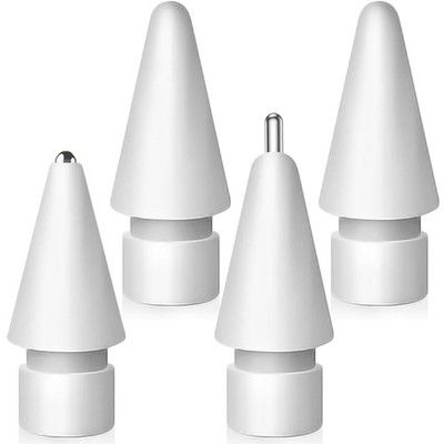 Apple Pencil 2nd Generation Replacement Mix Metal Tips White 2+1+1