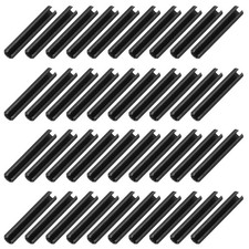 120Pcs Roll Pins 3/25 Inch(3mm) Dia. 4/5 Inch(20mm) Length 65Mn Steel, Black