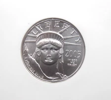 2005 $25 American PLATINUM Eagle 1/4oz .9995 Statue of Liberty NGC MS70 #172 ECC