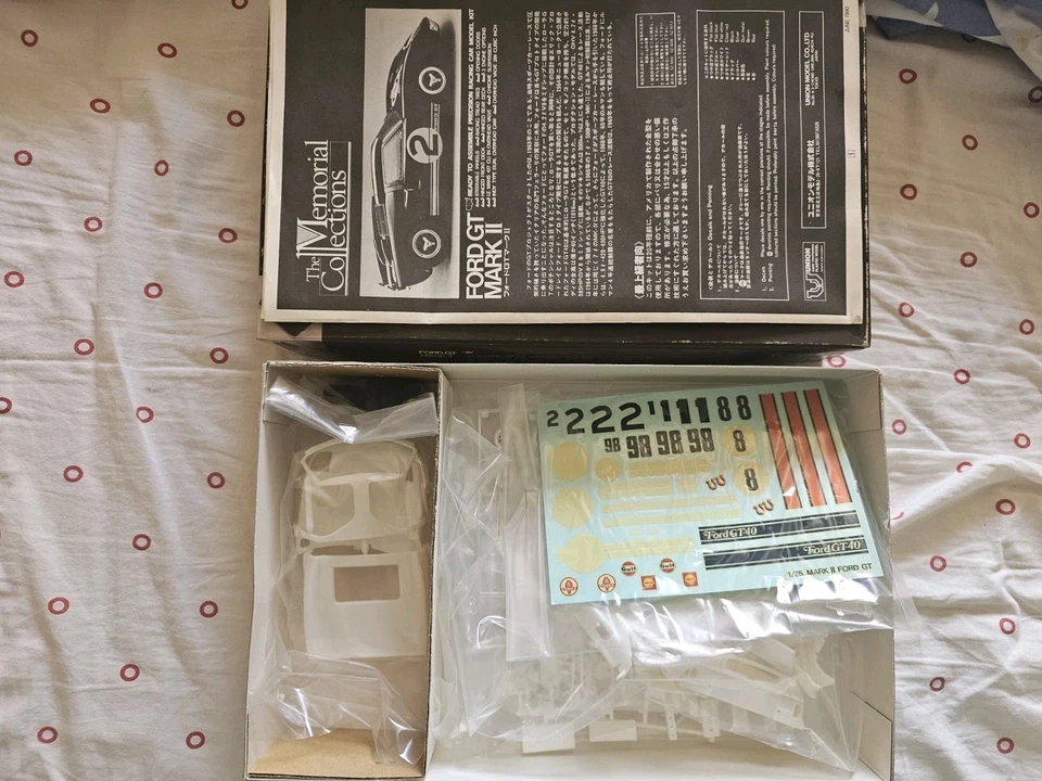 Ford GT Mark II 1/25 Union Model – Kit modellismo vintage completo – Nuovo... - Immagine 2 di 2