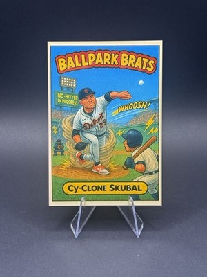 Ballpark Brats 2025 Cy-Clone Skubal Tarik Skubal Detroit Tigers No-Hitter Card