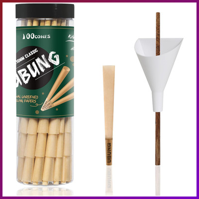 King Size Pre Rolled Cones Brown Rolling Paper mit Tipps 100 Stück inklusive