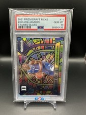 2021 Prizm Draft Picks Zion Williamson - Stained Glass - PSA 10