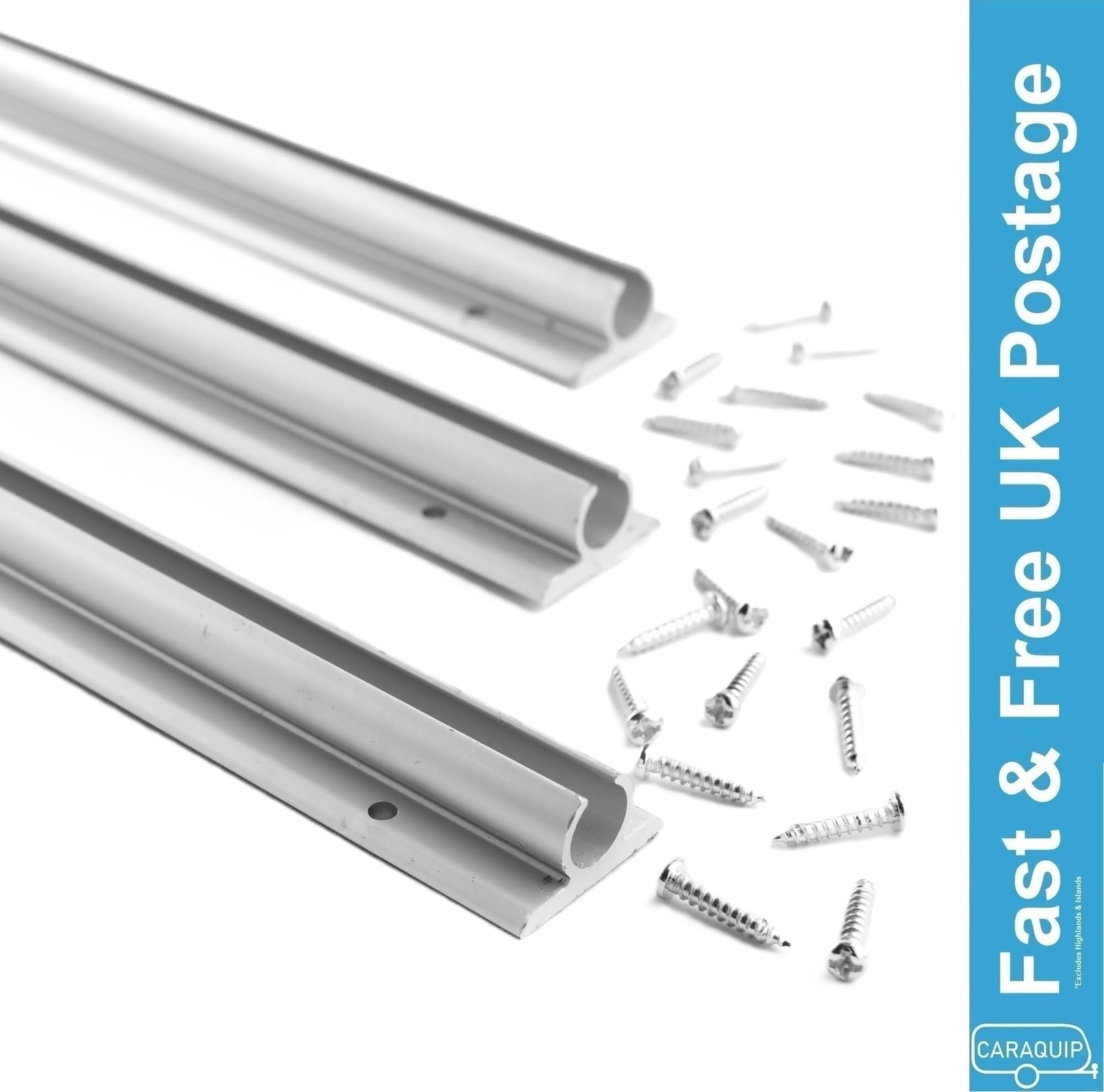 Awning Rail Kit 3 x 1.2m Cord C-Channel Campervan Motorhome Caravan