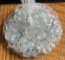 13.25 oz WHITE FLAT GLASS MARBLES