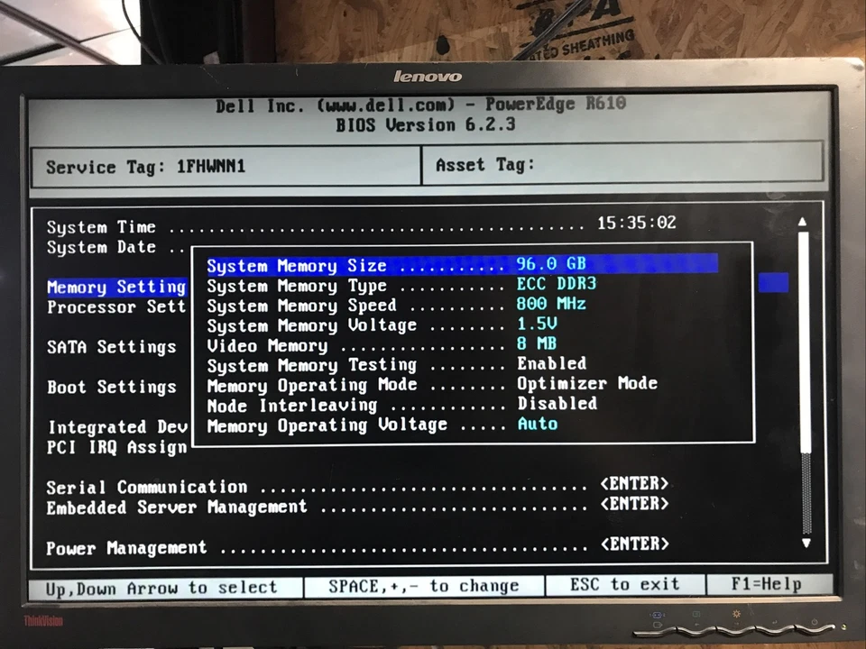 Servidor Dell PowerEdge R610 2x CPU Intel Xeon L5520 96 GB RAM SIN HDD ARRANCA EN EL BIOS Foto 3 de 4