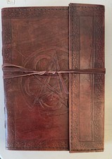 Leather Blank Book, Journal, Notebook Contains 240 Unlined Pages