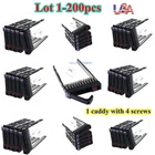 Lot HP 2.5" HARD DRIVE CADDY TRAY FOR DL360 DL380 G5 G6 G7 PROLIANT 500223-001
