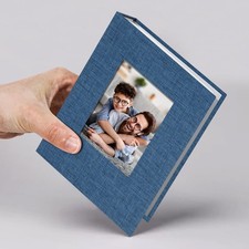 Small Photo Album 4x6 Slip-in Picture Album 50 Pages Holds 100 Photos, Portab...