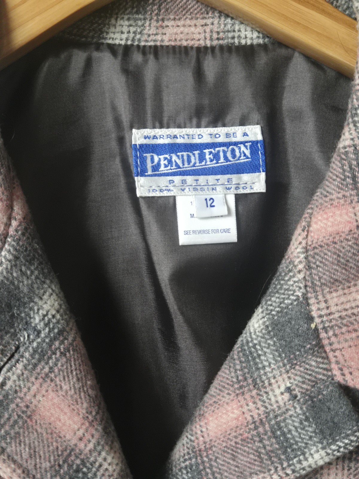 Vintage Pendleton Wool Button Down Jacket Pink an… - image 6