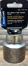 1-5/8" 12 Point, 3/4" Drive Socket, MintCraft, 4387163, CR-V, Free US Ship