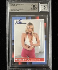 Whitney OC Signed Custom Trading Card BAS Beckett COA Autograph Grade 10