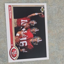 1991 Upper Deck Joe Montana #54 San Francisco 49ers NFL Football Trading Card