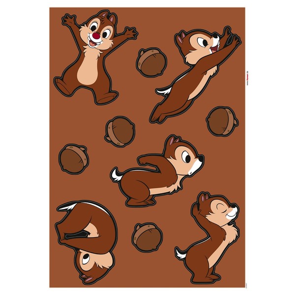 Komar Wandsticker - Disney Chip Und Chap Haselnussjagd - 70 X 50 Cm-image