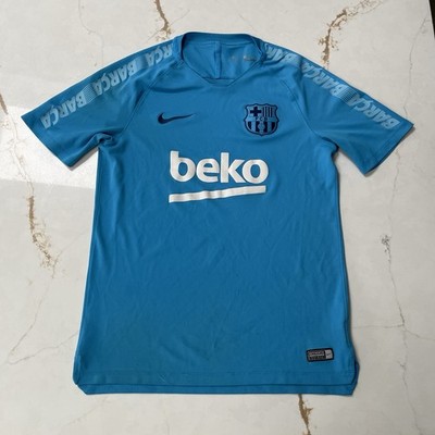 Nike Barcelona 2019/20 Football Training Shirt Men s Medium Dri Fit Beko See Pic