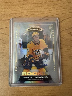 Upper Deck Stature Philip Tomasino Rookie Autograph #170 2021-22 Predators