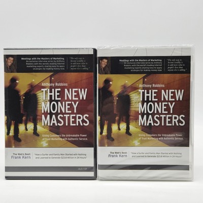 Tony Robbins The New Money Masters Frank Kern 2010 DVD Audio CD Sealed