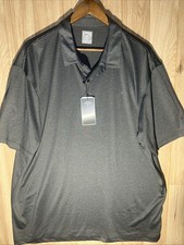 NWT Callaway Opti Dri Men  s 2XL Black GREY Heather Golf Polo Stretch NEW