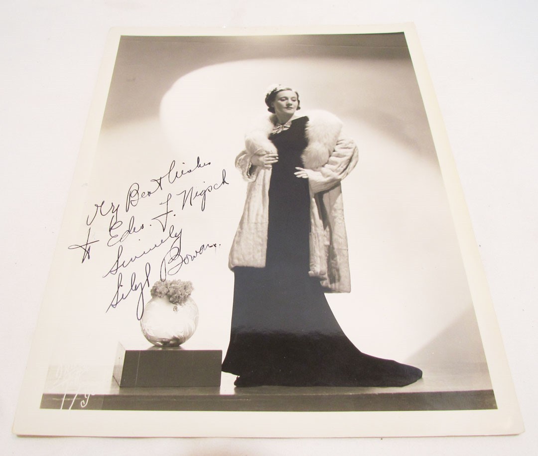 SIBYL BOWAN VINTAGE AUTOGRAPHED SIGNED PHOTO B&W 8x10 MOVIE ACTRESS 1930's