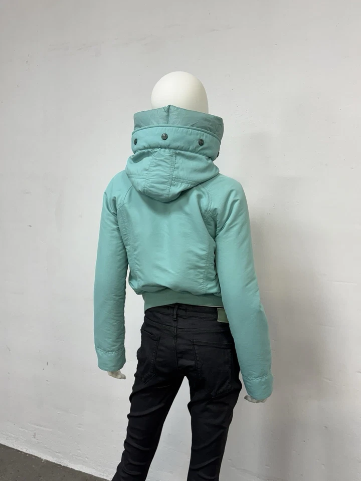 Vintage Diesel Archive Womens Bomber Jacket Mohair Y2K Beige Size L - Image 4 of 4