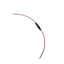 Lot Of 150 Black Red In-Line Fuse Holder 20AWG 5x20mm Glass Wire Fuse Tube New