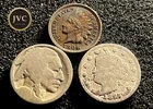 1917 Buffalo Nickel 1897 Liberty V Nickel 1906 Indian Head Cent Set JC 106