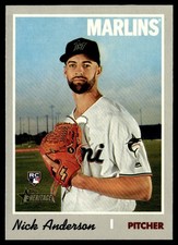 2019 Topps Heritage Nick Anderson Rookie Miami Marlins #692