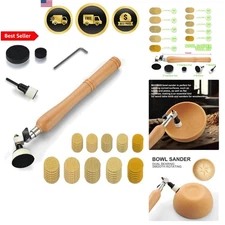 Woodworking Bowl Sander Kit Sanding Block Discs Backing Plates Foam Pads