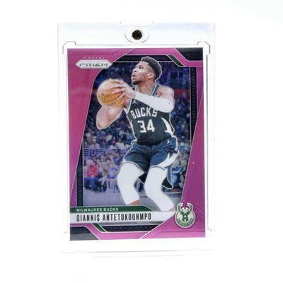 2024-25 Panini Prizm - Giannis Antetokounmpo #85 Pink Prizm 33/249 Bucks- Scant
