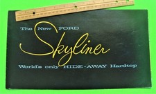 Rare 1957 Ford Skyliner Retractable Hardtop Convertible Huge 10-pg Color Catalog Rare 1957 Ford Skyliner Retractable Hardtop Convertible Huge 10-pg Color Catalog