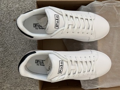 Polo Ralph Lauren Heritage Court II White/Black Men's Leather Sneakers