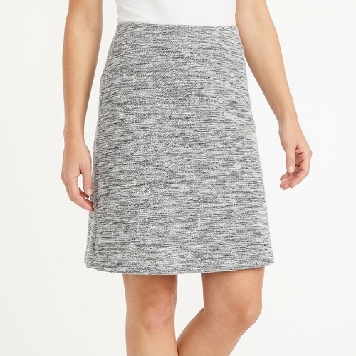 Loft Fibres Gray A-Line Mini Heathered Skirt Women Size XL
