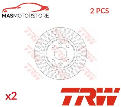BREMSSCHEIBEN SATZ PAAR VORNE TRW DF6534 2PCS P FÜR SMART FORTWO,FORFOUR