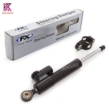 Universal CNC Steering Damper Stabilizer Linear Reversed Safety Control Black US