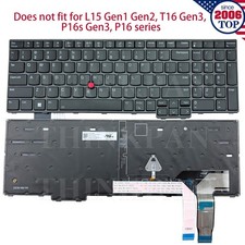 New US Keyboard for Lenovo Thinkpad T540 T570 T15 T15p T15g T16 L15 L16 Gen 1234