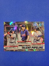 2020 Bowman Baseball Braves Talent Pipeline Trio Atomic Refractor /150