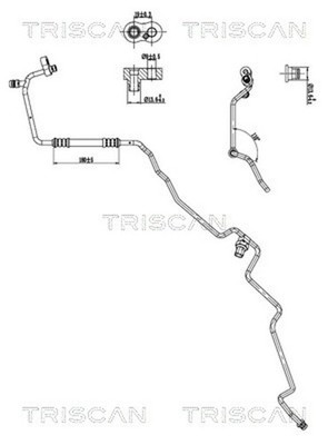 Hochdruck-/Niederdruckleitung Klimaanlage TRISCAN 9010 11027 für BMW 5er E60 E61