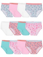 Toddler Girls' Tag-Free Cotton Underwear, Brief-12 Pack-Assorted Colors, 4-5T