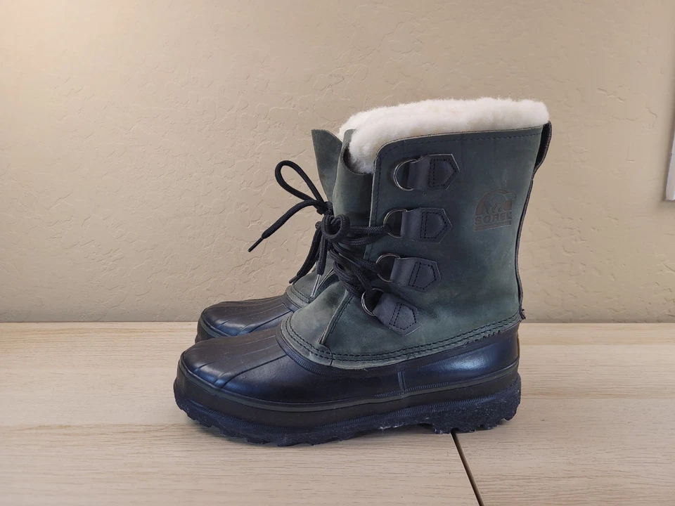 Botas de nieve Sorel Alpine para mujer talla 8 verdes de invierno impermeables Foto 4 de 4
