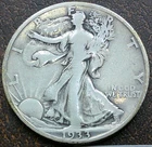 US 1933-S Walking Liberty Half Dollar  **